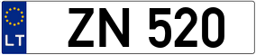 Trailer License Plate